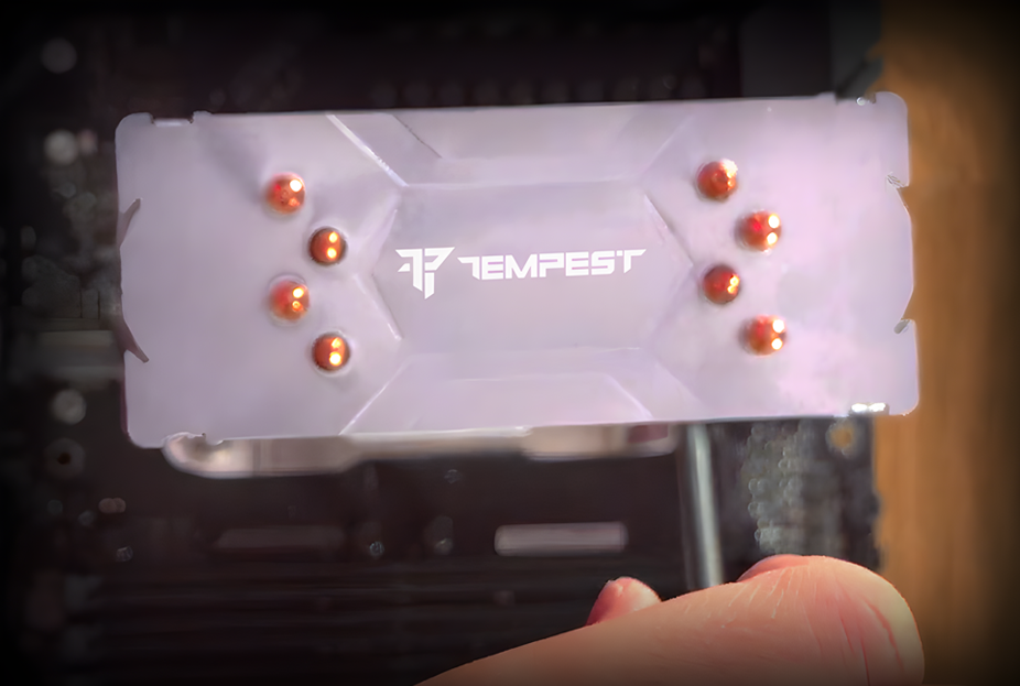 Tempest Cooler 4Pipes Blanc Ventilateur CPU RGB 2x120mm Blanc